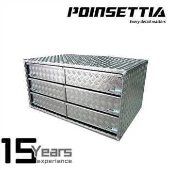 Aluminiowa skrzynia narzędziowa z szufladami